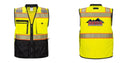 Custom Premium Two-toned Surveyor Safety Vest with Segmented Tape