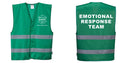 Green Safety Vest Reflective Hi Vis Work and Event Style Vest