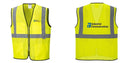 Custom Lightweight High Visibility Yellow Tampa Mesh Vest