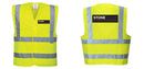 Custom Logo Reflective Yellow Safety Vest - ANSI Class 2