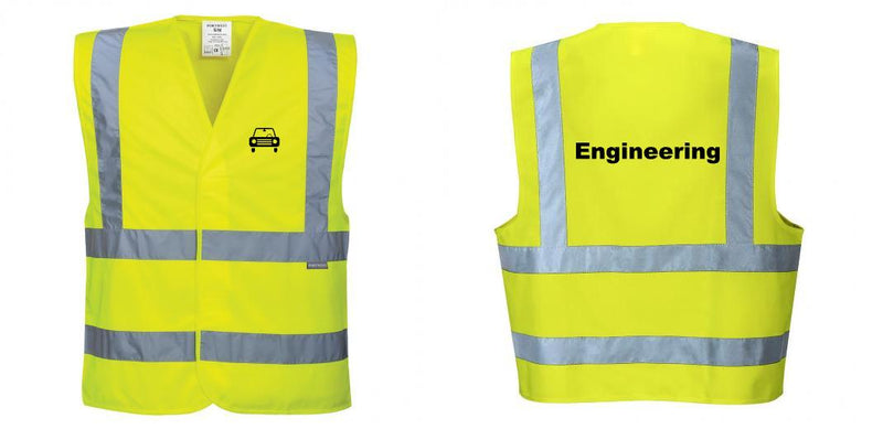 Custom Logo Reflective Yellow Safety Vest - ANSI Class 2