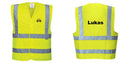 Custom Logo Reflective Yellow Safety Vest - ANSI Class 2