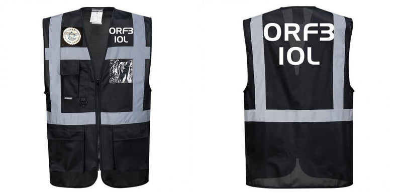 Custom Black Professional Executive Style Safety Vest