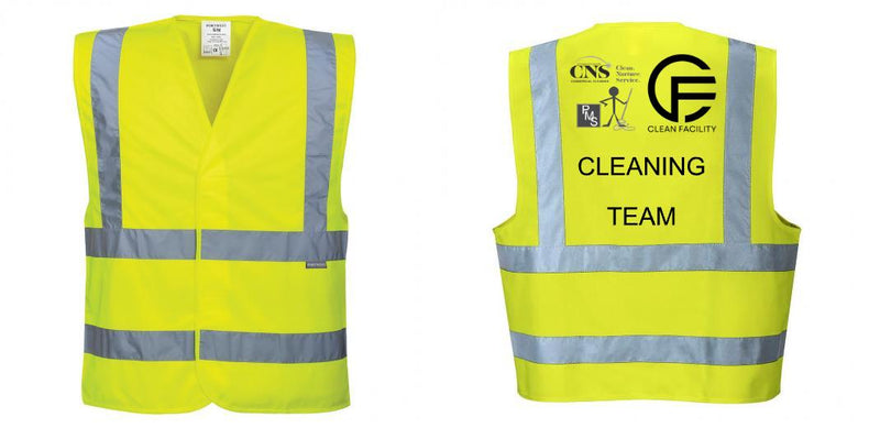Custom Logo Reflective Yellow Safety Vest - ANSI Class 2