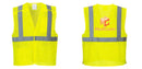 Custom Breakaway Class 2 Yellow Safety Vest Hi-Vis Reflective Breathable Mesh