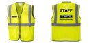 Custom Lightweight High Visibility Yellow Tampa Mesh Vest