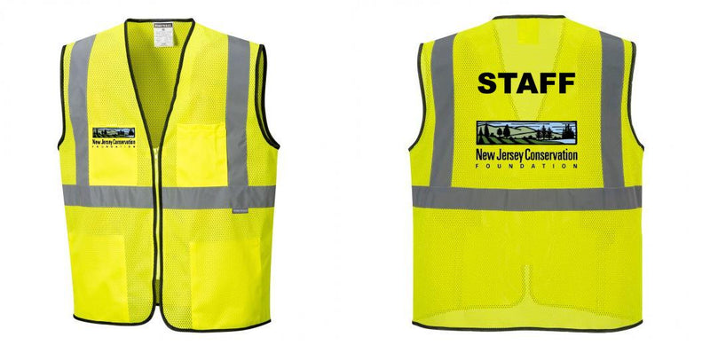 Custom Lightweight High Visibility Yellow Tampa Mesh Vest