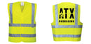 Custom Logo Reflective Yellow Safety Vest - ANSI Class 2