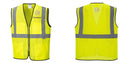 Custom Lightweight High Visibility Yellow Tampa Mesh Vest