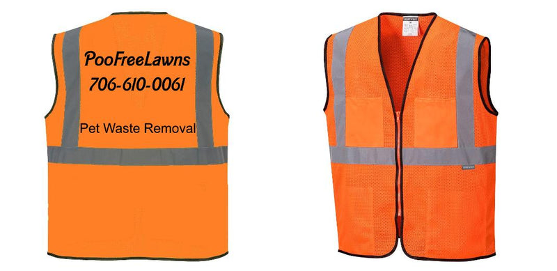 Custom Lightweight High Visibility ORANGE Tampa Mesh Vest
