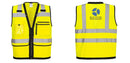 Custom Heavy Duty Hi-Vis Surveyor Vest