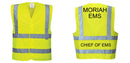 Custom Logo Reflective Yellow Safety Vest - ANSI Class 2