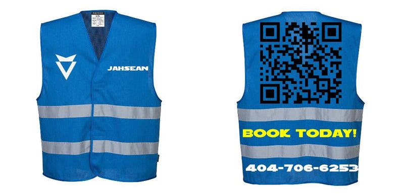 Custom Royal Blue MeshAir Reflective Safety Vest for Events