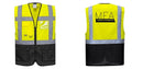 Warsaw Yellow and Black Professional Executive Style Safety Vest
