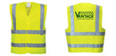 Custom Logo Reflective Yellow Safety Vest - ANSI Class 2