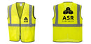 Custom Lightweight High Visibility Yellow Tampa Mesh Vest