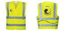 Custom Logo Reflective Yellow Safety Vest - ANSI Class 2