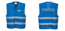 Custom Royal Blue MeshAir Reflective Safety Vest for Events