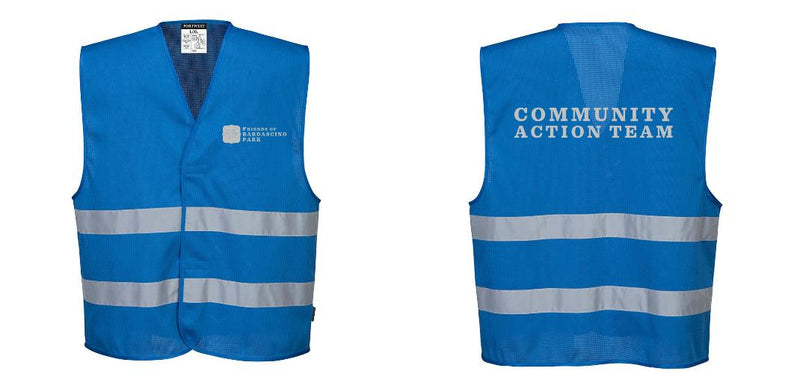 Custom Royal Blue MeshAir Reflective Safety Vest for Events