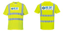 Custom Yellow Hi Vis ANSI Class 2 Safety Shirt