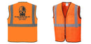 Custom Lightweight High Visibility ORANGE Tampa Mesh Vest