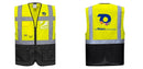 Warsaw Yellow and Black Professional Executive Style Safety Vest