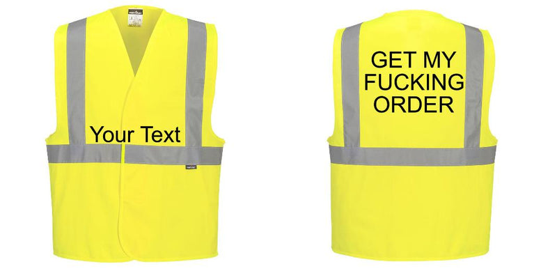 Custom Class 2 Yellow Reflective Safety Vest