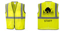 Custom Lightweight High Visibility Yellow Tampa Mesh Vest
