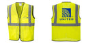 Custom Lightweight High Visibility Yellow Tampa Mesh Vest