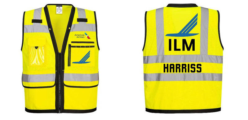 Custom Heavy Duty Hi-Vis Surveyor Vest