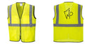 Custom Lightweight High Visibility Yellow Tampa Mesh Vest