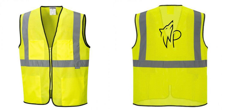 Custom Lightweight High Visibility Yellow Tampa Mesh Vest