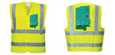 Custom Logo Reflective Yellow Safety Vest - ANSI Class 2