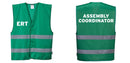 Green Safety Vest Reflective Hi Vis Work and Event Style Vest