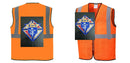 Custom Lightweight High Visibility ORANGE Tampa Mesh Vest