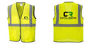 Custom Lightweight High Visibility Yellow Tampa Mesh Vest