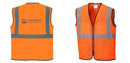 Custom Lightweight High Visibility ORANGE Tampa Mesh Vest