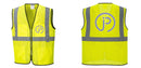 Custom Lightweight High Visibility Yellow Tampa Mesh Vest