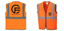 Custom Lightweight High Visibility ORANGE Tampa Mesh Vest