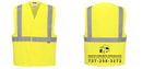 Custom Class 2 Yellow Reflective Safety Vest