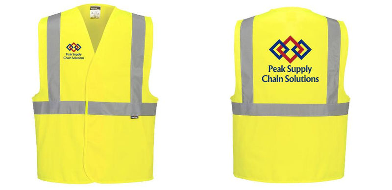 Custom Class 2 Yellow Reflective Safety Vest