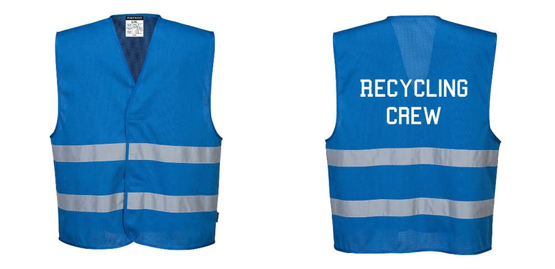 Custom Royal Blue MeshAir Reflective Safety Vest for Events