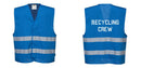 Custom Royal Blue MeshAir Reflective Safety Vest for Events