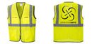 Custom Lightweight High Visibility Yellow Tampa Mesh Vest