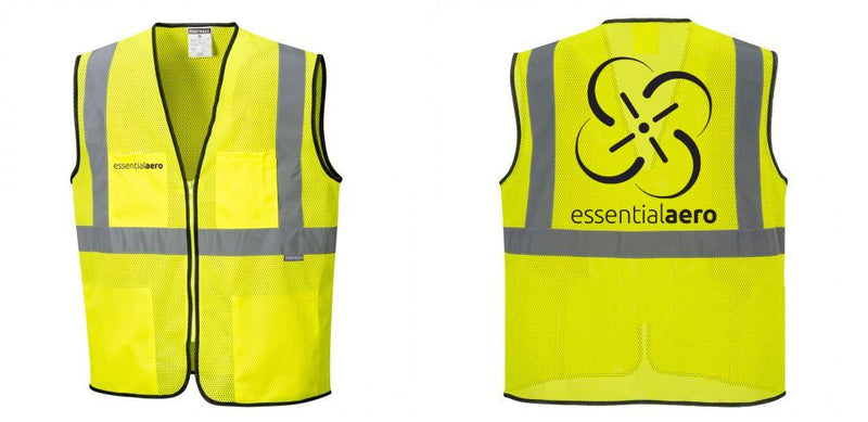 Custom Lightweight High Visibility Yellow Tampa Mesh Vest