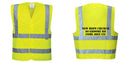 Custom Logo Reflective Yellow Safety Vest - ANSI Class 2