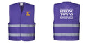 Purple Reflective Safety Vest for Work and Events – Lightweight and High-Visibility