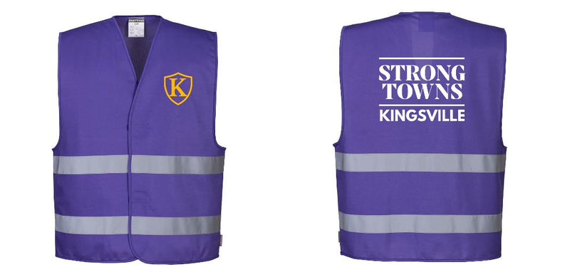Purple Reflective Safety Vest for Work and Events – Lightweight and High-Visibility
