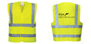 Custom Logo Reflective Yellow Safety Vest - ANSI Class 2