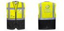 Custom Warsaw Yellow and Black Professional Style Safety Vest